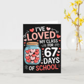 Carte Loved My Cl For 67 Days Of School Valentine's Day  (Fleur jaune)