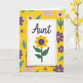 Carte Lovely Aunts Day Art Card (Fleur jaune)