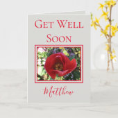 Carte Lovely Rose Get Well Soon (Fleur jaune)