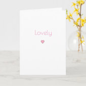 Carte Lovely Rose Heart Blank (Fleur jaune)