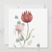 Carte Lovely Spring Floral Mariage Website RSVP (Dos)
