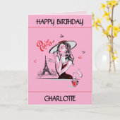 Carte Lover Paris Editable (Fleur jaune)
