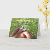 Carte LovesU3, - Joyeux anniversaire (Fleur jaune)