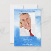 Carte Loving Memory Celebration of Life Memorial Photo (Devant)