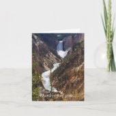 Carte Lower Falls Yellowstone Pense À Vous (Devant)