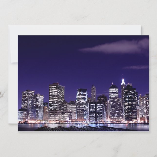 Carte Lower Manhattan Skyline, New York (Devant)