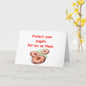 Carte lox et bagels (Fleur jaune)