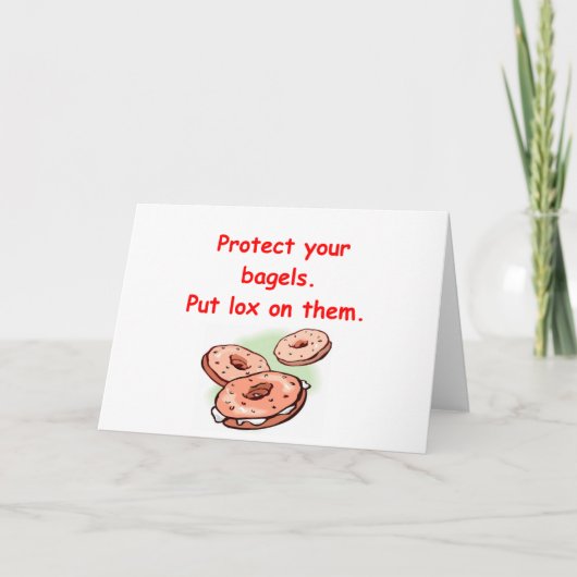 Carte lox et bagels (Devant)