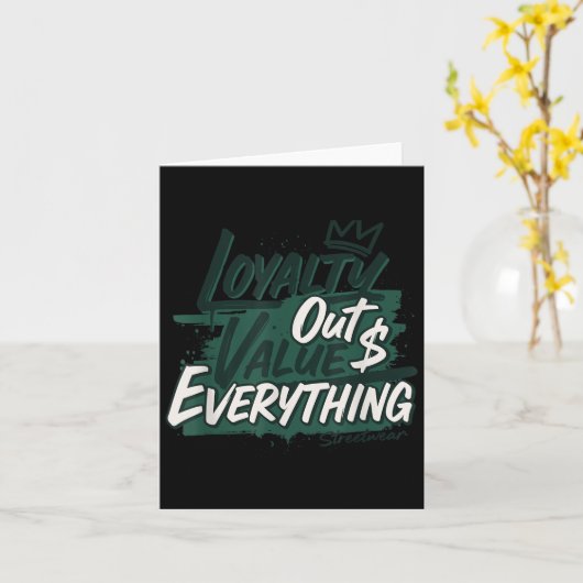 Carte Loyalty Outvalues Everything Streetware Urban (Fleur jaune)