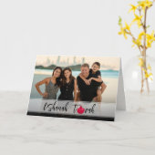 Carte L'Shanah Tovah Grenade Élégante Script Photo (Fleur jaune)