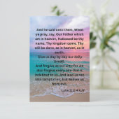 Carte Luc 11:2-4 KJV Bible Scripture Pic Greeting (Debout devant)