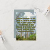 Carte Luc 17:6 KJV Bible Scripture Pic Greeting (Devant/Arrière en situation)