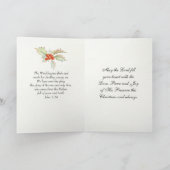 Carte Luc 2 14 Gloire à Dieu dans le plus haut, Noël (Intérieur)