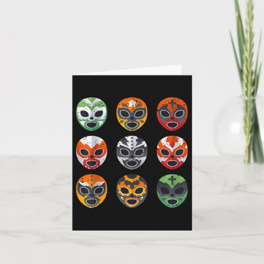 Carte Lucha Libre Le Masque De Lutte Cinco De Mayo Mexic (Devant)