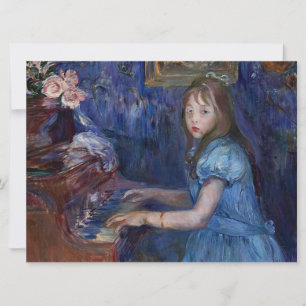 Carte Lucie Leon au piano (par Berthe Morisot)