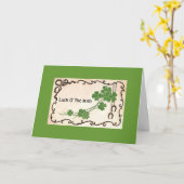 Carte Luck O' The Irish (Fleur jaune)