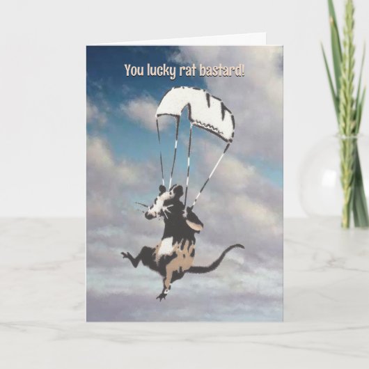 Carte Lucky Bastard Retirement Card (Devant)