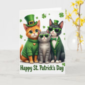 Carte Lucky Cats For Husband Card (Fleur jaune)