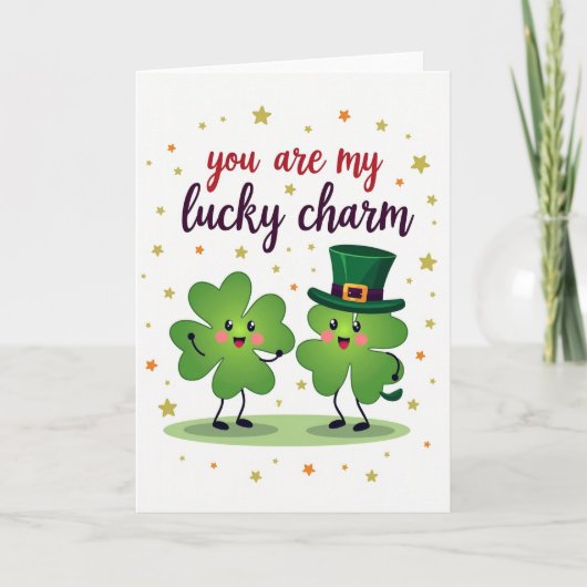 Carte Lucky Clover Charm Card (Devant)