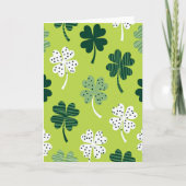 Carte Lucky Clover Pattern Greats Card (Devant)