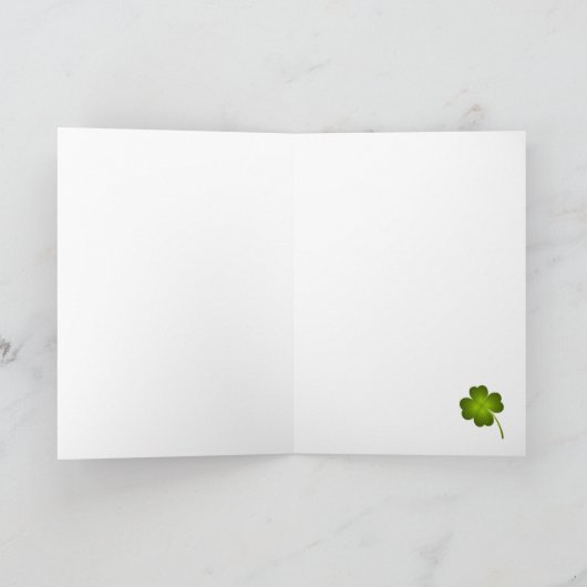 Carte Lucky Clover St. Patrick's Day (Intérieur)