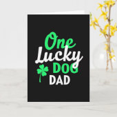 Carte Lucky Dog Dad Greeting Card (Fleur jaune)