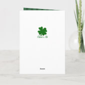 Carte Lucky Fet Casquette | Saint Patrick's Day (Dos)