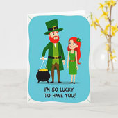 Carte Lucky Green Pattern Card (Fleur jaune)
