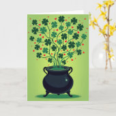 Carte Lucky Hearts Clover Card (Fleur jaune)