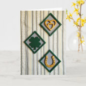 Carte Lucky Hearts Shamrock Art Card (Fleur jaune)