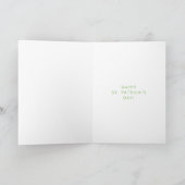 Carte Lucky Horseshoes & Irish Clover St. Patrick's Day (Intérieur)