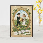 Carte Lucky Kids Vintage Style Card (Fleur jaune)
