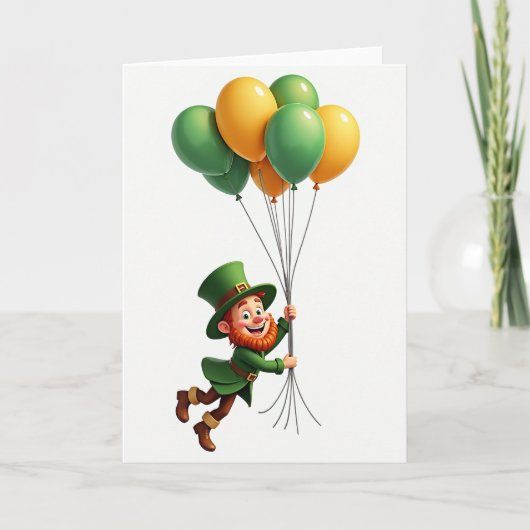 Carte Lucky Leprechaun Fun Time Card (Devant)