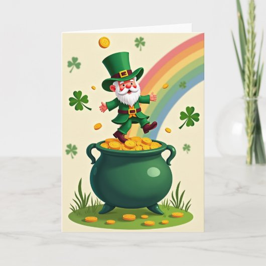 Carte Lucky Leprechaun Gold Coin Card (Devant)