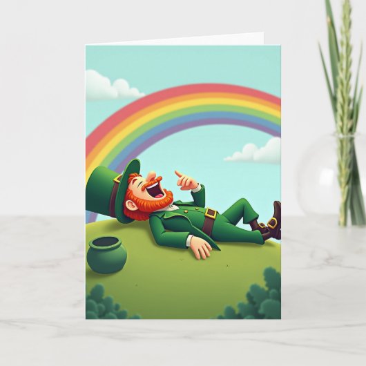 Carte Lucky Leprechaun Laughter Card (Devant)