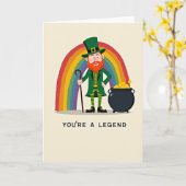 Carte Lucky Leprechaun Legend Card (Fleur jaune)