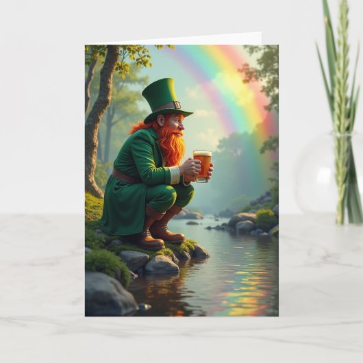 Carte Lucky Leprechaun Rainbow Day Card (Devant)