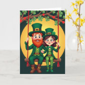 Carte Lucky Leprechauns Love Card (Fleur jaune)
