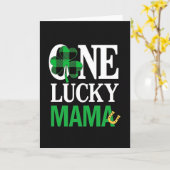 Carte Lucky Mama Shamrock Pattern Card (Fleur jaune)