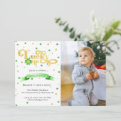 Carte Lucky One | Saint-Patrick 1er Anniversaire (Debout devant)