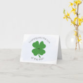 Carte Lucky Shamrock (Fleur jaune)