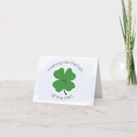 Carte Lucky Shamrock (Devant)