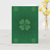 Carte Lucky Shamrock (Fleur jaune)