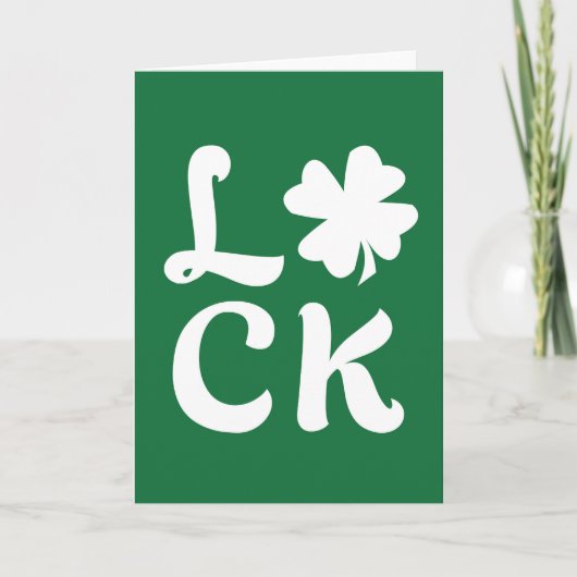 Carte Lucky Shamrock (Devant)