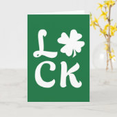Carte Lucky Shamrock (Fleur jaune)