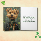 Carte Lucky Shamrock Dog St. Patrick’s Day