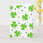 Carte Lucky Shamrock Pattern Great Card (Fleur jaune)