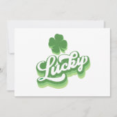 Carte Lucky Shamrock Saint-Patrick irlandais (Devant)