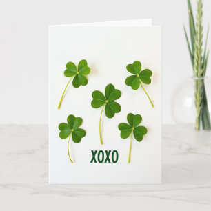 Carte Lucky Shamrocks Xoxo