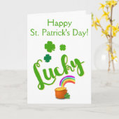 Carte Lucky St. Patrick's Day Card (Fleur jaune)
